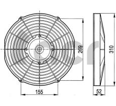 Acr 166021 - ELECTROV.12V ASP 280MM