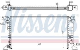 Nissens 62369A - RADIADOR AGUA TRANSIT/TOURNEO (86-) 1.6 (+)