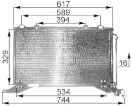 Mahle AC208000P - CONDENSADOR TURISMO MB E-CL.(W210)P