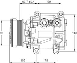 Mahle ACP1113000P - COMPRESOR A/C TURISMO JAGUAR S-TYPE