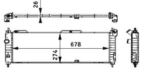 Mahle CR355000S - RADIADOR OPEL