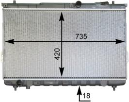  CR1299000P - RADIADOR TURISMO HYUNDAI SANTA FE P