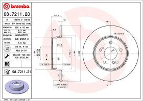 Brembo 08721120 - DISCO DE FRENO