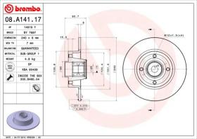 Brembo 08A14117 - DISCO FRENO