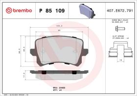 Brembo P85109 - PASTILLA FRENO