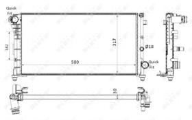 Nrf 58237 - RADIADOR ALUMINIO FIAT