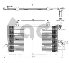 Acr 300290 - CONDENSADOR AUDI 80/CABRIO/COUPE