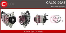 Casco CAL20109AS - ALTERNADOR HITACHI TYPE 12V 50AMP