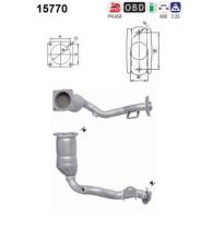 As 15770 - CATALIZADOR CITROEN C3 1.1I