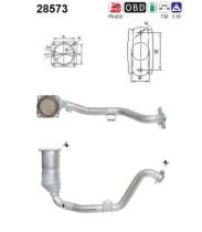 As 28573 - CATALIZADOR PEUGEOT 307 1.6I 16V