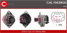 Casco CAL10439GS - ALTERNADOR BOSCH TYPE 12V 100AMP 6RIBS