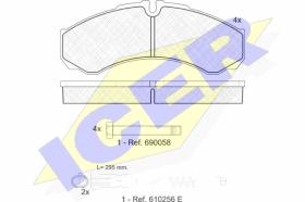 Icer 141208200 - J.PAST.DEL/TRS IVECO/RVI C/TESTI.