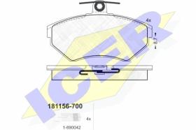 Icer 181156700 - J.PAST.DEL.SEAT/VW FINA 16.3 GRUESO