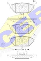 Icer 181349 - J.PAST.DEL.AUDI/SEAT/SKODA/VW C/SENSOR