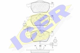 Icer 181362 - J.PAST.DEL.AUDI/SEAT/VW C/TESTIG.GRUESO 20.6