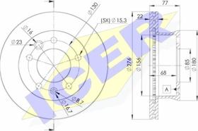 Icer 78BD01811 - J.DISCOS FRENO