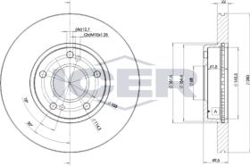 Icer 78BD10572 - J.2 DISCO DEL N.ALMERA (280MM) (VENT)