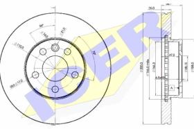 Icer 78BD15312 - J.DISCOS FRENO