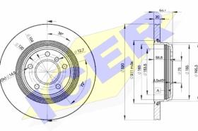 Icer 78BD32152 - J.DISCOS FRENO