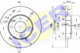 Icer 78BD33002 - J.2 DISCOS DEL.239MM AUDI/SEAT (MAC)