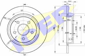 Icer 78BD39622 - J.DISCOS FRENO