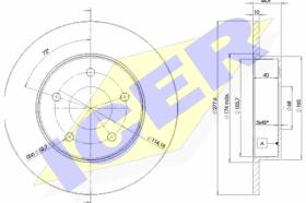 Icer 78BD41012 - J.DISCOS FRENO