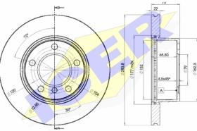 Icer 78BD46292 - J.2 DISCOS DEL.BMW 284MM