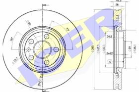  78BD46782 - J.2 DISCOS DEL.CITR/FIAT/PEUG (VENT)285MM