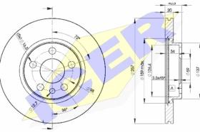  78BD46832 - J.2 DISCOS DEL.CITR/FIAT/PEUG.(VENT) 257MM