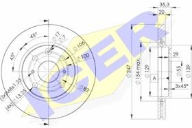 Icer 78BD47002 - J.DISCOS FRENO