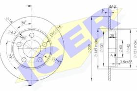 Icer 78BD53112 - J.DISCOS FRENO