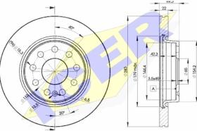 Icer 78BD56142 - J.2 DISCOS DEL.AUDI/SEAT/SKODA/VW (VENT) 280MM