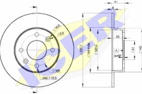  78BD69472 - J.2 DISCOS DEL.REN.(SOLID) 238MM