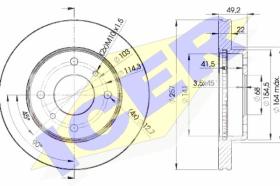 Icer 78BD71012 - J.DISCOS FRENO