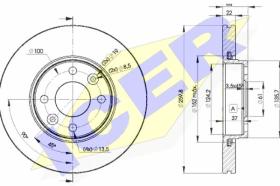 Icer 78BD77952 - J.2 DISCOS DEL.DACIA/NISSAN/REN.(VENT) 260MM