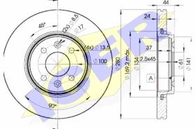  78BD78292 - J.2 DISCOS DEL.REN.280MM (VENT)