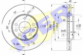  78BD90602 - J.2 DISCOS DEL.OPEL (VENT) 280MM