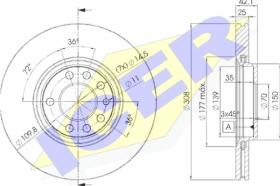 Icer 78BD90612 - J.DISCOS FRENO