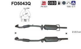 As FD5043Q - FILTRO DPF OPEL ASTRA 1.7TD CDTI DP