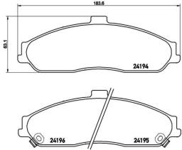 Brembo P10052 - PASTILLA FRENO