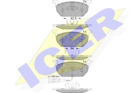 Icer 182189 - J.PAST.DEL.SEAT/SKODA/VW