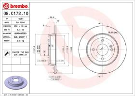 Brembo 08C17210 - DISCO DE FRENO