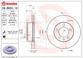 Brembo 09B63310 - DISCO FRENO