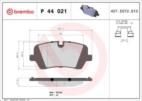 Brembo P44021 - PASTILLA FRENO