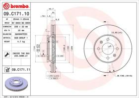 Brembo 09C17110 - DISCO DE FRENO