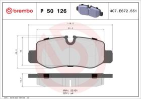 Brembo P50126 - PASTILLA FRENO