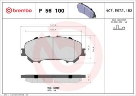 Brembo P56100 - PASTILLA FRENO