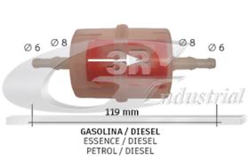  B2004 - FILTRO GASOLINA/DIESEL