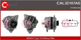 Casco CAL32107AS - ALTERNADOR MANDO TYPE 12V 95AMP 4RIBS