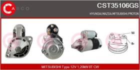 Casco CST35106GS - MOTOR DE ARRANQUE MITSUBISHI TYPE 12V 1,20KW 8T CW